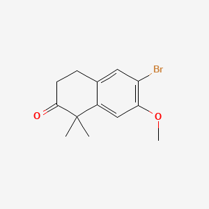 6-bromo-7-methoxy-1,1-dimethyl-3,4-dihydronaphthalen-2(1H)-one