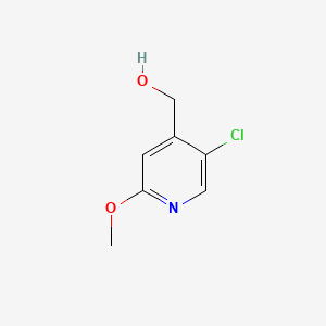 molecular formula C7H8ClNO2 B572835 (5-Chloro-2-methoxypyridin-4-yl)methanol CAS No. 1227563-49-6
