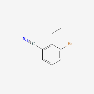 molecular formula C9H8BrN B572838 3-Bromo-2-ethylbenzonitrile CAS No. 1253790-62-3