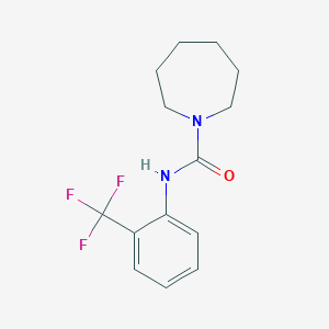 molecular formula C14H17F3N2O B5728420 N-[2-(trifluoromethyl)phenyl]azepane-1-carboxamide 