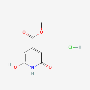 molecular formula C7H8ClNO4 B572846 Methyl 2,6-dihydroxyisonicotinate hydrochloride CAS No. 1314406-42-2