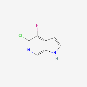 molecular formula C7H4ClFN2 B572847 5-Chloro-4-fluoro-1H-pyrrolo[2,3-c]pyridine CAS No. 1260382-02-2