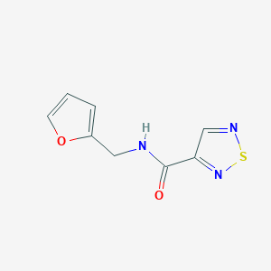 molecular formula C8H7N3O2S B5728499 N-(furan-2-ylmethyl)-1,2,5-thiadiazole-3-carboxamide 