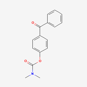 molecular formula C16H15NO3 B5728541 4-benzoylphenyl N,N-dimethylcarbamate 
