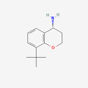 molecular formula C13H19NO B572856 (R)-8-(tert-Butyl)chroman-4-amine CAS No. 1221444-51-4