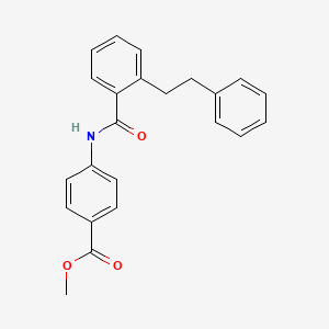 molecular formula C23H21NO3 B5728568 METHYL 4-[2-(2-PHENYLETHYL)BENZAMIDO]BENZOATE 