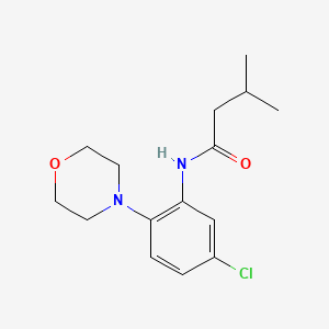 molecular formula C15H21ClN2O2 B5728597 N-(5-chloro-2-morpholin-4-ylphenyl)-3-methylbutanamide 