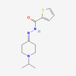 molecular formula C13H19N3OS B5728604 N'~2~-[1-ISOPROPYLTETRAHYDRO-4(1H)-PYRIDINYLIDEN]-2-THIOPHENECARBOHYDRAZIDE 