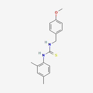 molecular formula C17H20N2OS B5728643 1-(2,4-Dimethylphenyl)-3-(4-methoxybenzyl)thiourea 