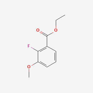 molecular formula C10H11FO3 B572868 Ethyl 2-fluoro-3-methoxybenzoate CAS No. 1214346-45-8