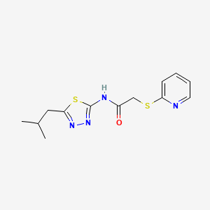 molecular formula C13H16N4OS2 B5728744 N~1~-(5-ISOBUTYL-1,3,4-THIADIAZOL-2-YL)-2-(2-PYRIDYLSULFANYL)ACETAMIDE 