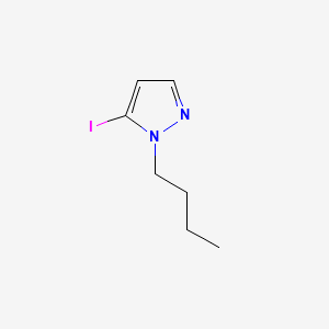 molecular formula C7H11IN2 B572879 1-Butyl-5-iodopyrazole CAS No. 1345471-61-5