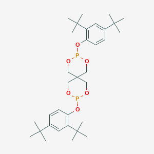 molecular formula C33H50O6P2 B057288 3,9-Bis(2,4-di-tert-butylphenoxy)-2,4,8,10-tetraoxa-3,9-diphosphaspiro[5.5]undecane CAS No. 26741-53-7