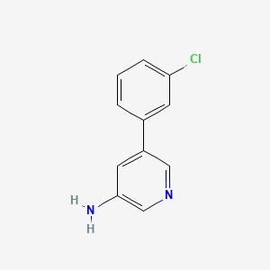 molecular formula C11H9ClN2 B572886 5-(3-Chlorophenyl)pyridin-3-amine CAS No. 1226177-31-6