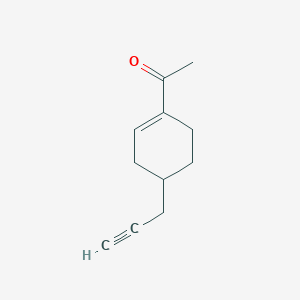 molecular formula C11H14O B057289 1-(4-Prop-2-ynyl-1-cyclohexenyl)-ethanone CAS No. 123405-90-3