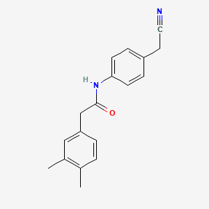 molecular formula C18H18N2O B5728908 N-[4-(cyanomethyl)phenyl]-2-(3,4-dimethylphenyl)acetamide 