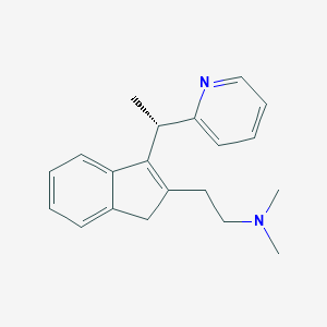 molecular formula C24H28N2O4 B057290 (+)-Dimethindene CAS No. 121367-05-3