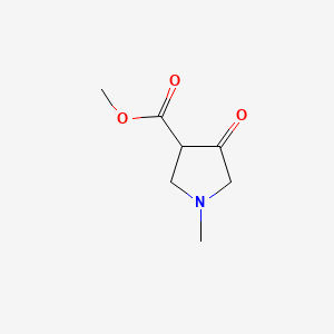 molecular formula C7H11NO3 B572900 Methyl 1-methyl-4-oxopyrrolidine-3-carboxylate CAS No. 1268521-19-2