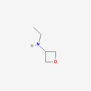 B572911 N-Ethyloxetan-3-amine CAS No. 1341989-73-8