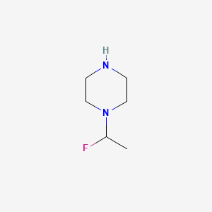molecular formula C6H13FN2 B572917 1-(1-Fluoroethyl)piperazine CAS No. 1314922-15-0