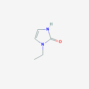 molecular formula C5H8N2O B057292 1-ethyl-1,3-dihydro-2H-imidazol-2-one CAS No. 115869-19-7