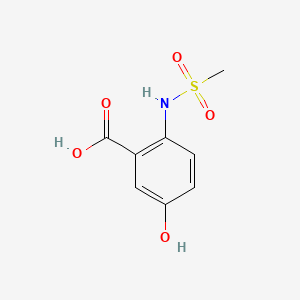 molecular formula C8H9NO5S B572928 5-Hydroxy-2-(methylsulfonamido)benzoic acid CAS No. 1243391-74-3
