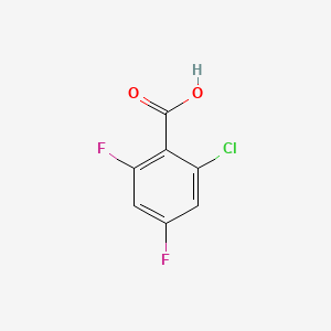 molecular formula C7H3ClF2O2 B572935 2-Chloro-4,6-difluorobenzoic acid CAS No. 1242339-67-8