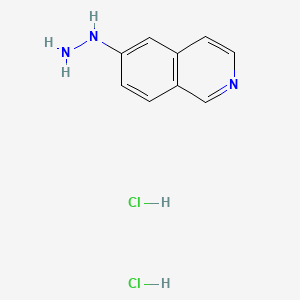 molecular formula C9H11Cl2N3 B572936 Isoquinolin-6-Yl-Hydrazine Dihydrochloride CAS No. 1260888-16-1