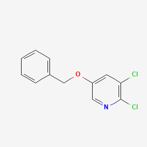 molecular formula C12H9Cl2NO B572939 5-(Benzyloxy)-2,3-dichloropyridine CAS No. 1314987-39-7