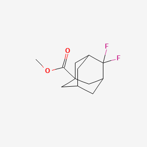 molecular formula C12H16F2O2 B572945 4,4-Difluoroadamantane-1-carboxylic acid methyl ester CAS No. 1313739-04-6