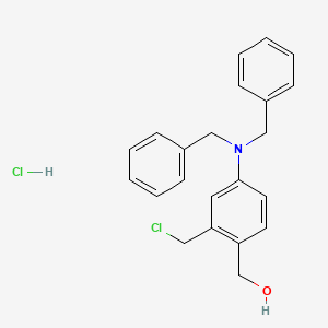 molecular formula C22H23Cl2NO B572953 (2-(Chloromethyl)-4-(dibenzylamino)phenyl)methanol hydrochloride CAS No. 1260403-55-1