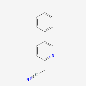 molecular formula C13H10N2 B572954 2-(5-Phenylpyridin-2-yl)acetonitrile CAS No. 1227606-86-1