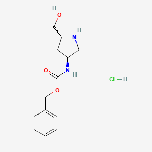 Benzyl ((3S,5R)-5-(hydroxymethyl)pyrrolidin-3-yl)carbamate hydrochloride