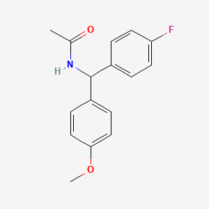 N-[(4-Fluorophenyl)(4-methoxyphenyl)methyl]acetamide