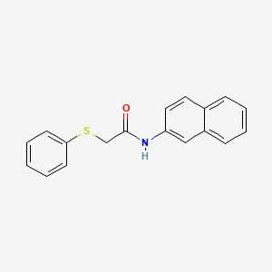 molecular formula C18H15NOS B5729689 N-naphthalen-2-yl-2-phenylsulfanylacetamide 