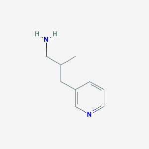 molecular formula C9H14N2 B057297 3-Pyridinepropanamine,beta-methyl-(9CI) CAS No. 112086-64-3