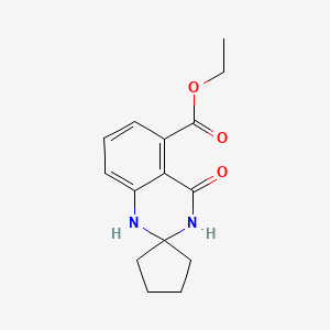 Ethyl 4'-oxo-3',4'-dihydro-1'H-spiro[cyclopentane-1,2'-quinazoline]-5'-carboxylate