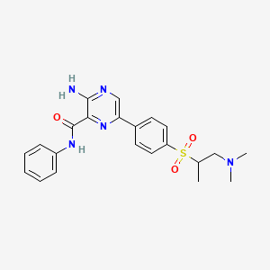 3-Amino-6-[4-[[2-(dimethylamino)-1-methylethyl]sulfonyl]phenyl]-N-phenyl-2-pyrazinecarboxamide