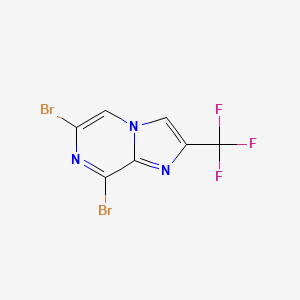 6,8-Dibromo-2-(trifluoromethyl)imidazo[1,2-a]pyrazine