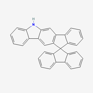 molecular formula C31H19N B572993 Spiro[9H-fluorene-9,11'(5'H)-indeno[1,2-b]carbazole] CAS No. 1219841-59-4