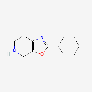 B572997 2-Cyclohexyl-4,5,6,7-tetrahydrooxazolo[5,4-c]pyridine CAS No. 1246892-38-5