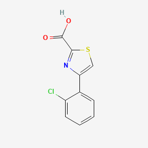 molecular formula C10H6ClNO2S B572999 4-(2-Chlorophenyl)-1,3-thiazole-2-carboxylic acid CAS No. 1211505-13-3