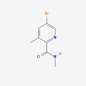 molecular formula C8H9BrN2O B573002 5-Bromo-N,3-dimethylpicolinamide CAS No. 1224604-11-8