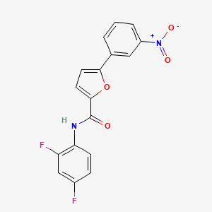 molecular formula C17H10F2N2O4 B5730049 N-(2,4-difluorophenyl)-5-(3-nitrophenyl)furan-2-carboxamide 