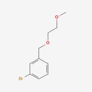 molecular formula C10H13BrO2 B573005 1-溴-3-(2-甲氧基乙氧基)甲基苯 CAS No. 1251156-96-3