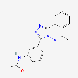 molecular formula C18H15N5O B5730088 N-[3-(6-methyl-[1,2,4]triazolo[3,4-a]phthalazin-3-yl)phenyl]acetamide 