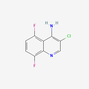 molecular formula C9H5ClF2N2 B573012 3-Chloro-5,8-difluoroquinolin-4-amine CAS No. 1209923-65-8