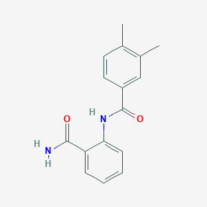molecular formula C16H16N2O2 B5730246 N-(2-carbamoylphenyl)-3,4-dimethylbenzamide 