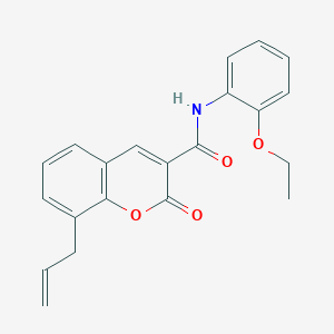 molecular formula C21H19NO4 B5730364 N-(2-ethoxyphenyl)-2-oxo-8-(prop-2-en-1-yl)-2H-chromene-3-carboxamide 