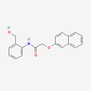 molecular formula C19H17NO3 B5730468 N-[2-(hydroxymethyl)phenyl]-2-naphthalen-2-yloxyacetamide 